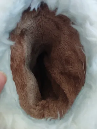 Botas Beige con Forro Blanco