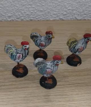 Lote 4 gallinas belén