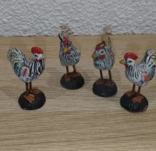 Lote 4 gallinas belén