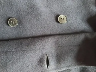 Abrigo de paño caballero azul marino
