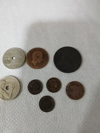 Lote de monedas antiguas
