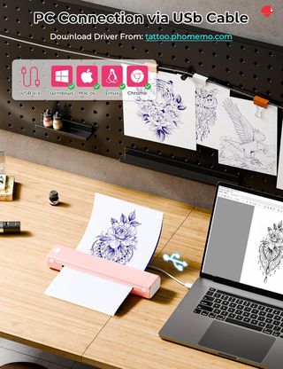 Impresora Portátil Bluetooth Phomemo Rosa