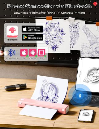 Impresora Portátil Bluetooth Phomemo Rosa