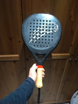 Raqueta Padel Lion, Bolsa y 31 Pelotas utilizado.