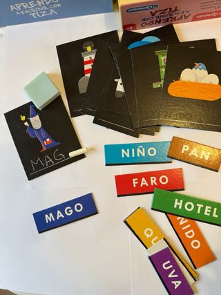 Aprendo a escribir con tiza Clementoni