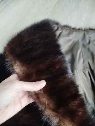 Bolero de pelo marrón