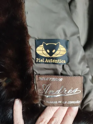 Bolero de pelo marrón