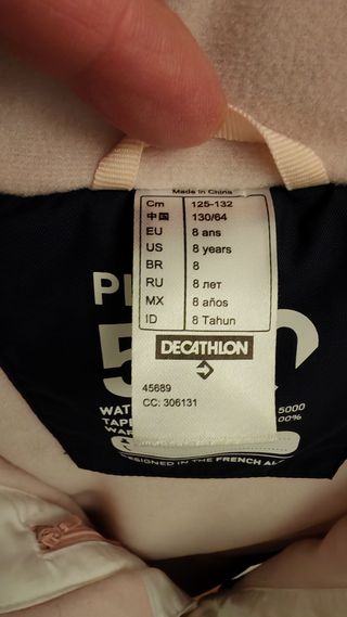 Giacca sci bambina Wed'ze 500