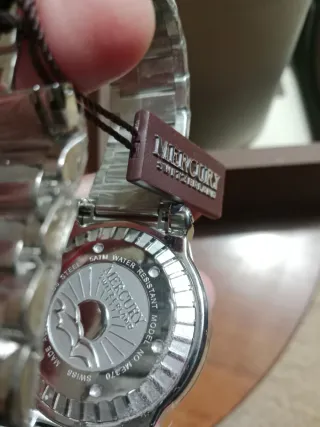 Reloj Mercury Suizo Negro y Plateado