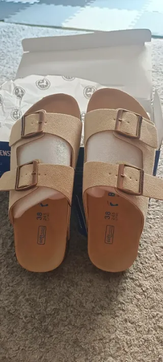 Sandalias Birkenstock Beige Talla 38
