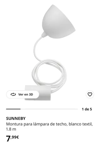 Lámpara de techo IKEA colgante