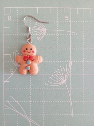 Pendientes Acero Gingerbread Man