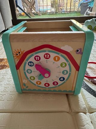Cubo actividades madera infantil