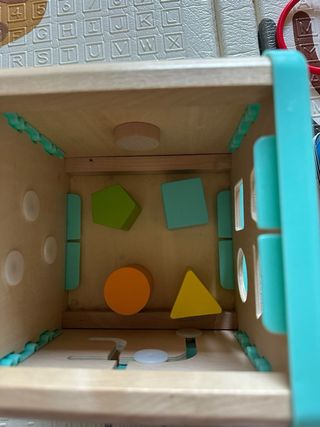 Cubo actividades madera infantil