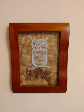 3 Cuadros de ganchillo hechos a mano