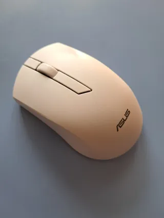 Ratón y teclado ASUS inalámbricos blancos