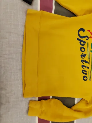 Felpa uomo amazon essentials taglia S senape