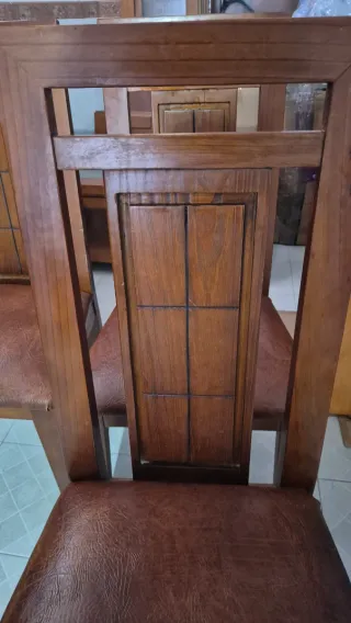 Juego 6 Sillas Madera Maciza