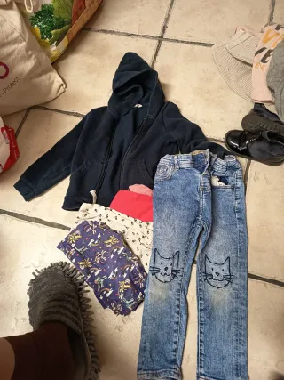 Lote ropa niña 2-3 años variado,50 prendas, zapato