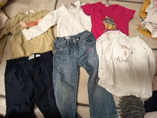 Lote ropa niña 2-3 años variado,50 prendas, zapato