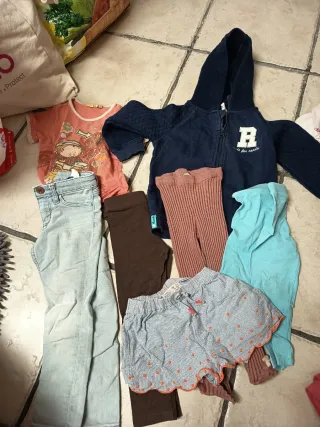 Lote ropa niña 2-3 años variado,50 prendas, zapato