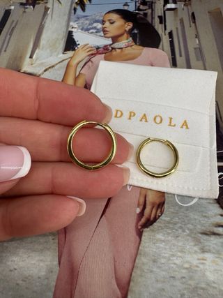 Pendientes PDPAOLA de plata 925 y baño de oro