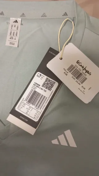 Camiseta Adidas Mujer Talla XS Verde