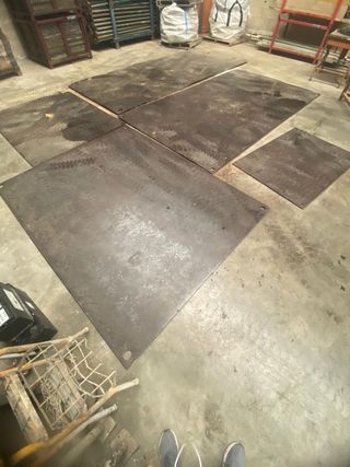 Chapas metálicas para tapar zanjas