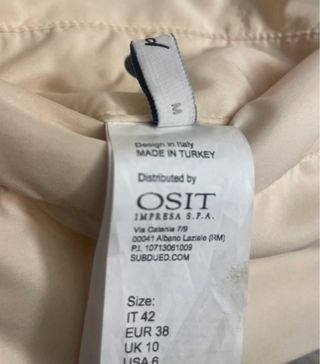 Piumino Subdued reversibile blu/beige M