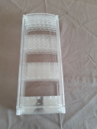 Portaorecchini pieghevole trasparente