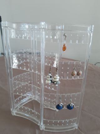 Portaorecchini pieghevole trasparente