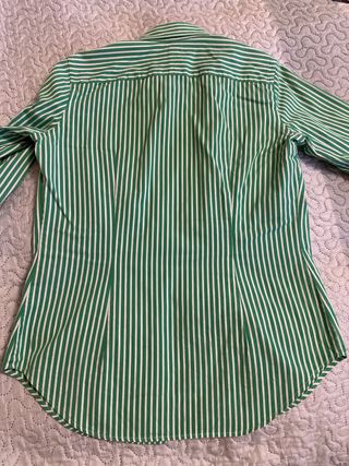 Camisa Polo Ralph Lauren Rayas Verde/Blanco