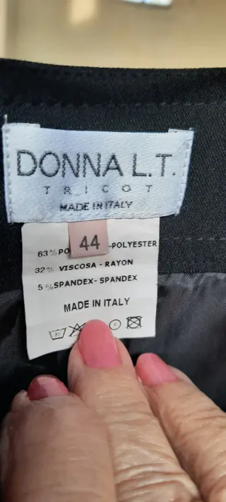 Gonna L.T. tricot nera tg. 44