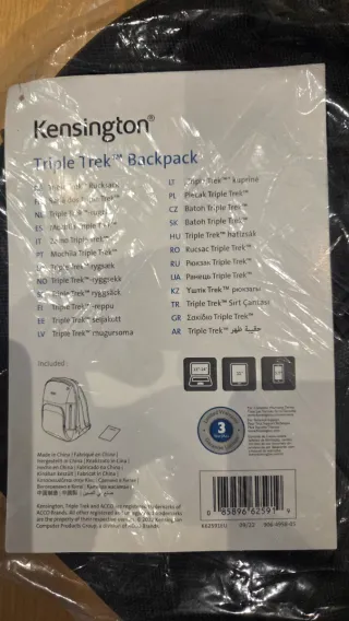 Mochila Kensington Triple Trek para portátil