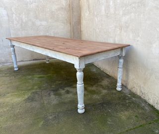 Mesa Comedor Madera Patas Torneadas