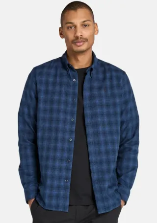 Camicia Timberland Uomo XL a Quadri Blu