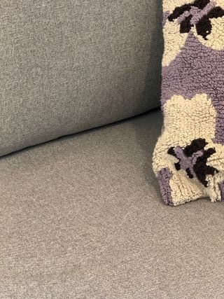 Sofá cama IKEA BARSLÖV 3 plazas gris tela