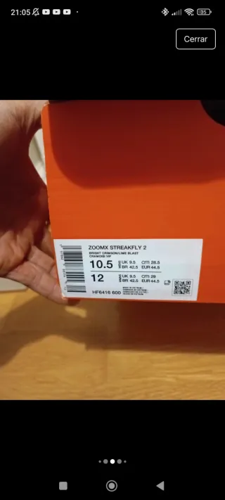 Zapatillas Nike ZoomX Streakfly 2 Carbono