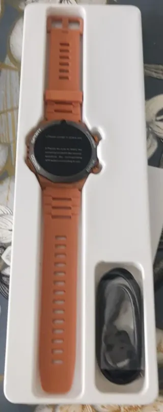 Reloj Inteligente Hombre Marrón/Plata