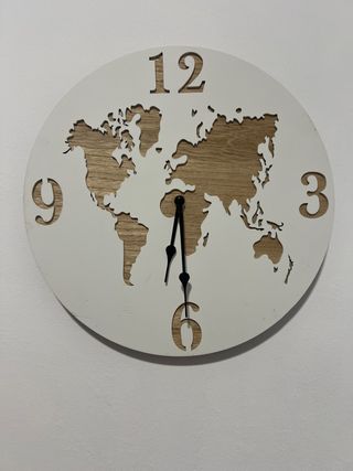 Reloj de Pared Mapa Mundi