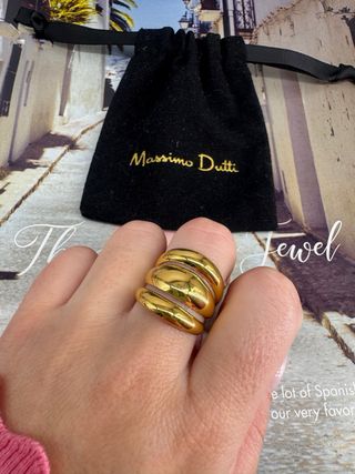 Anillo Massimo Dutti Dorado