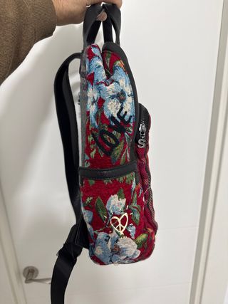 Mochila Desigual cuadros y bordados