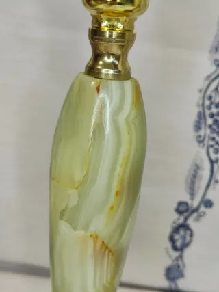 Coppia abatjour ottone e onice