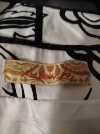 Vestido Negro y Blanco Flores Niña