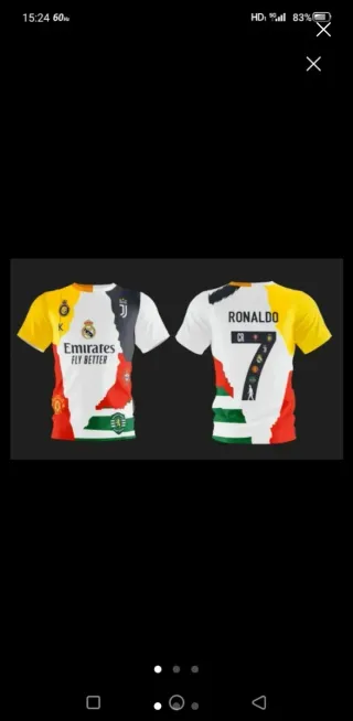 Camiseta Conmemorativa Cristiano Ronaldo CR7