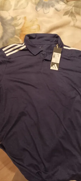 Polo Adidas Verano Talla L Azul Marino