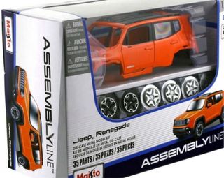 Kit, maqueta para montar Jeep Renegade 1:24 metal