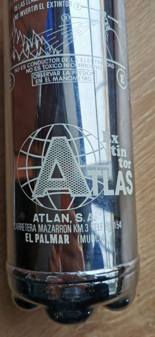Extintor Polvo Vintage Atlas Años 80