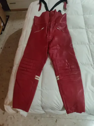 Peto Mono Piel Furygan Moto Rojo Talla 42