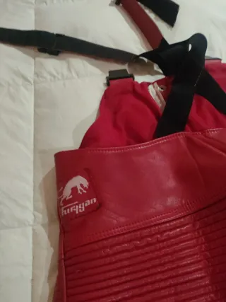 Peto Mono Piel Furygan Moto Rojo Talla 42